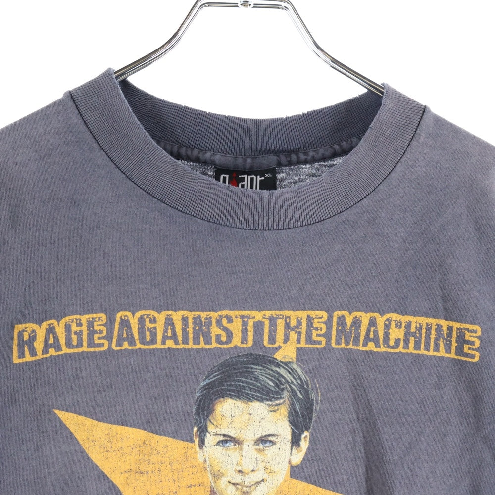 VINTAGE(ヴィンテージ) 90s RAGE AGAINST THE MACHINE 1996 EVIL EMPIRE BLACK TEE レイジ アゲインスト ザ マシーン エビル エンパイア バンド 両面プリント半袖Tシャツ カットソー