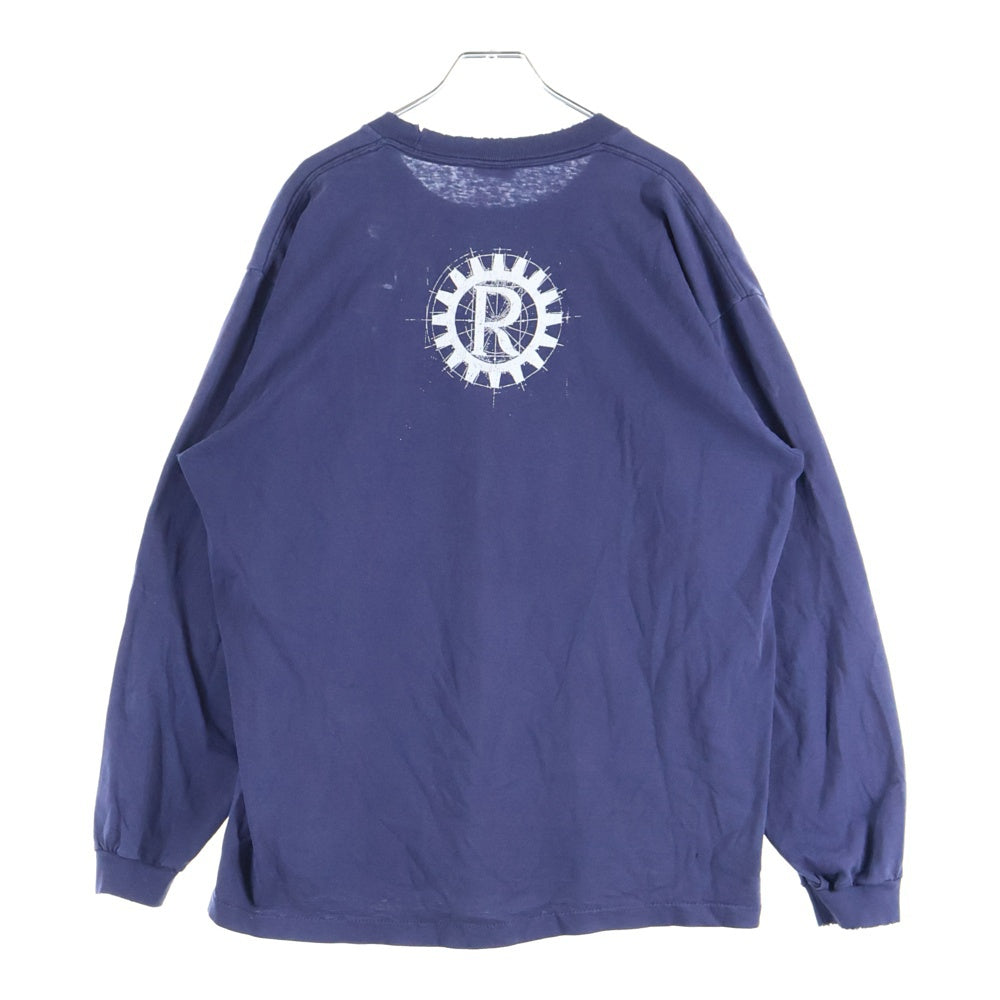 VINTAGE(ヴィンテージ) 90S RAGE AGAINST THE MACHINE L/S レイジ アゲインスト ザ マシーン バンド 長袖Tシャツカットソー ネイビー