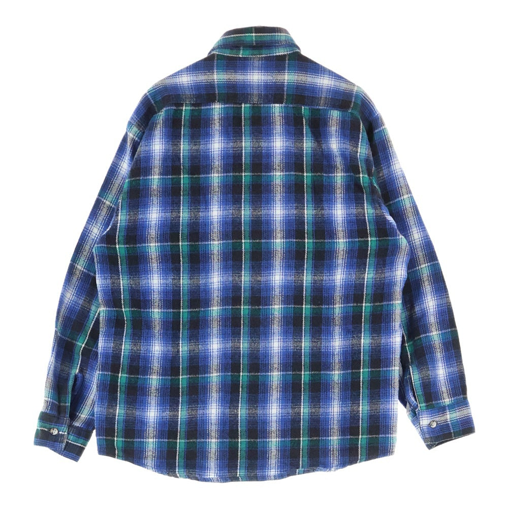 FIVE BROTHERS(ファイブブラザー) 90s チェックネルシャツ ブルー/グリーン 長袖シャツ