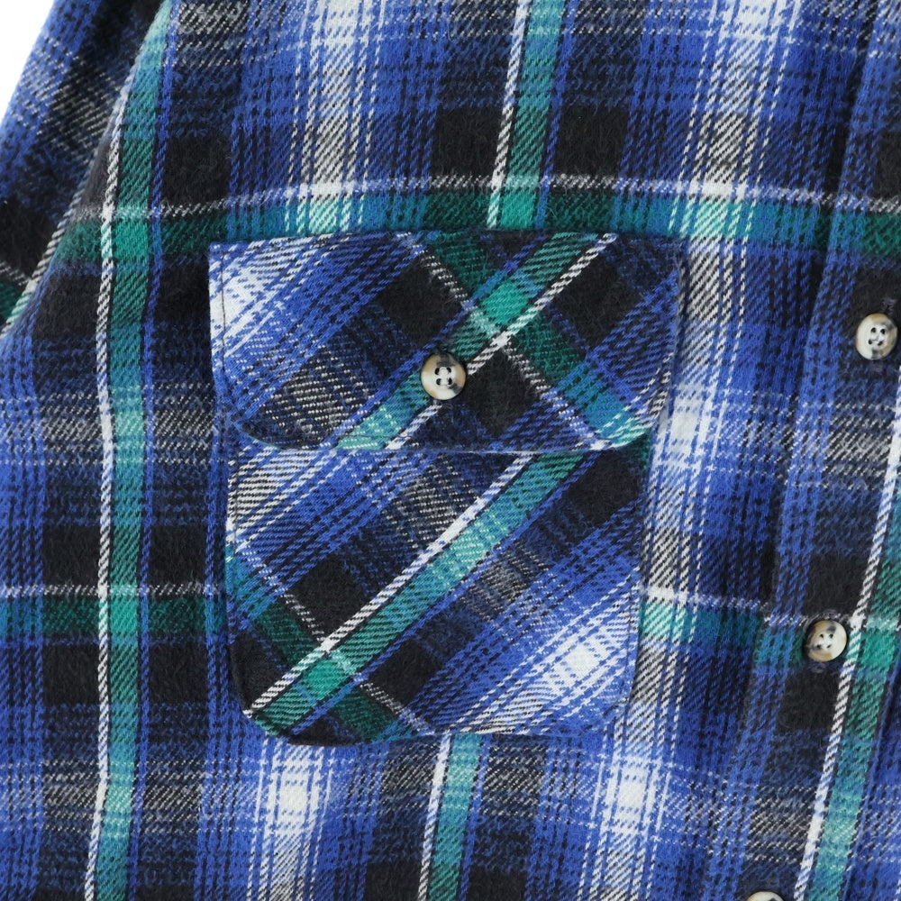 FIVE BROTHERS(ファイブブラザー) 90s チェックネルシャツ ブルー