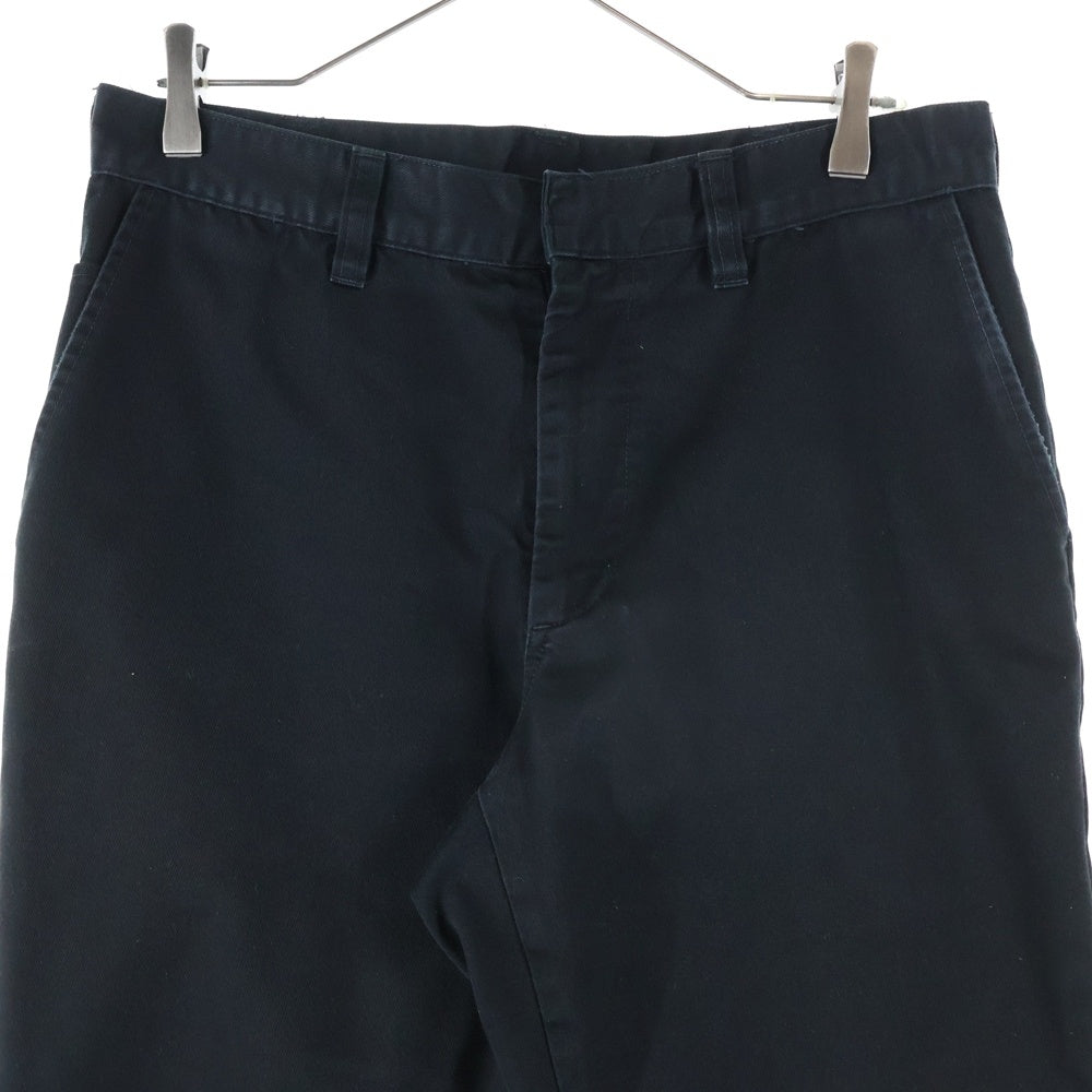 GOD SELECTION XXX(ゴッドセレクショントリプルエックス) ブラック チノパン ポケットロゴラベル パンツ