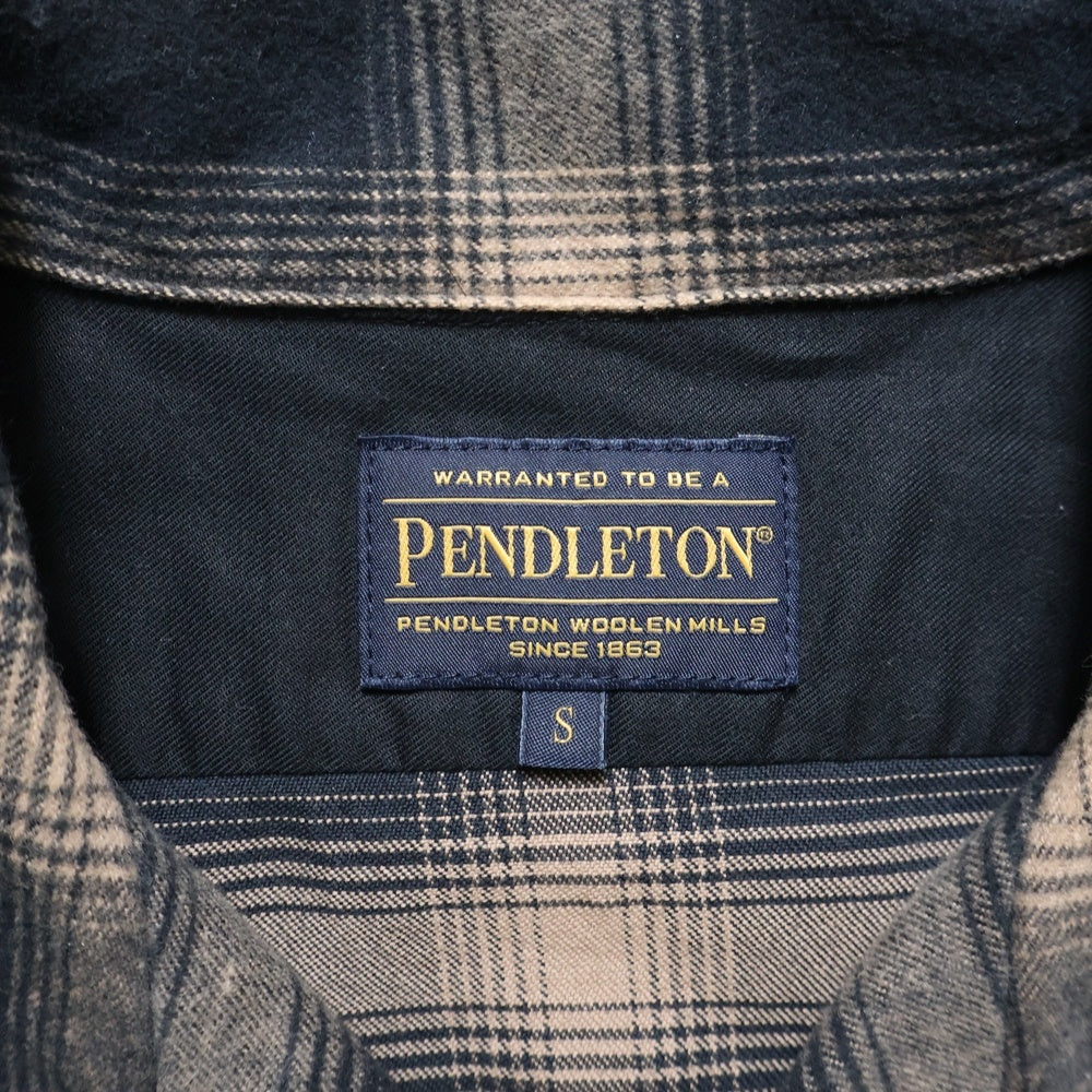 PENDLETON(ペンドルトン) オンブレチェック 長袖シャツ ブラック/ベージュ 2475-9209