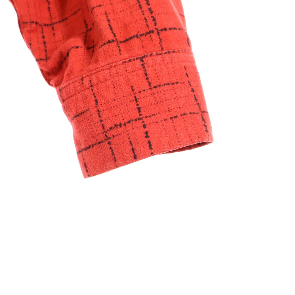 TENDERLOIN(テンダーロイン) T-PRINT FLLANNEL SHT オープンカラー フランネル長袖シャツ レッド