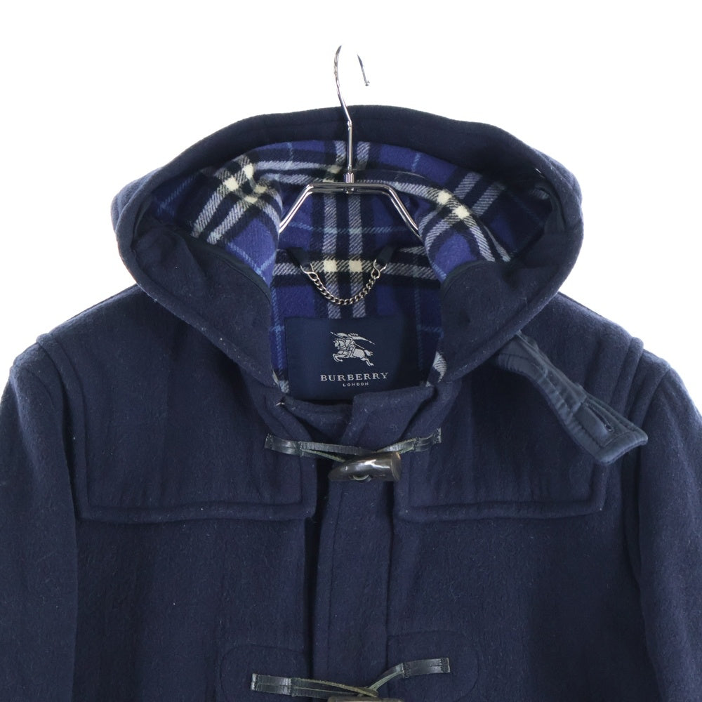 BURBERRY LONDON(バーバリーロンドン) 裏地チェック ダッフルコート ネイビー JR33143