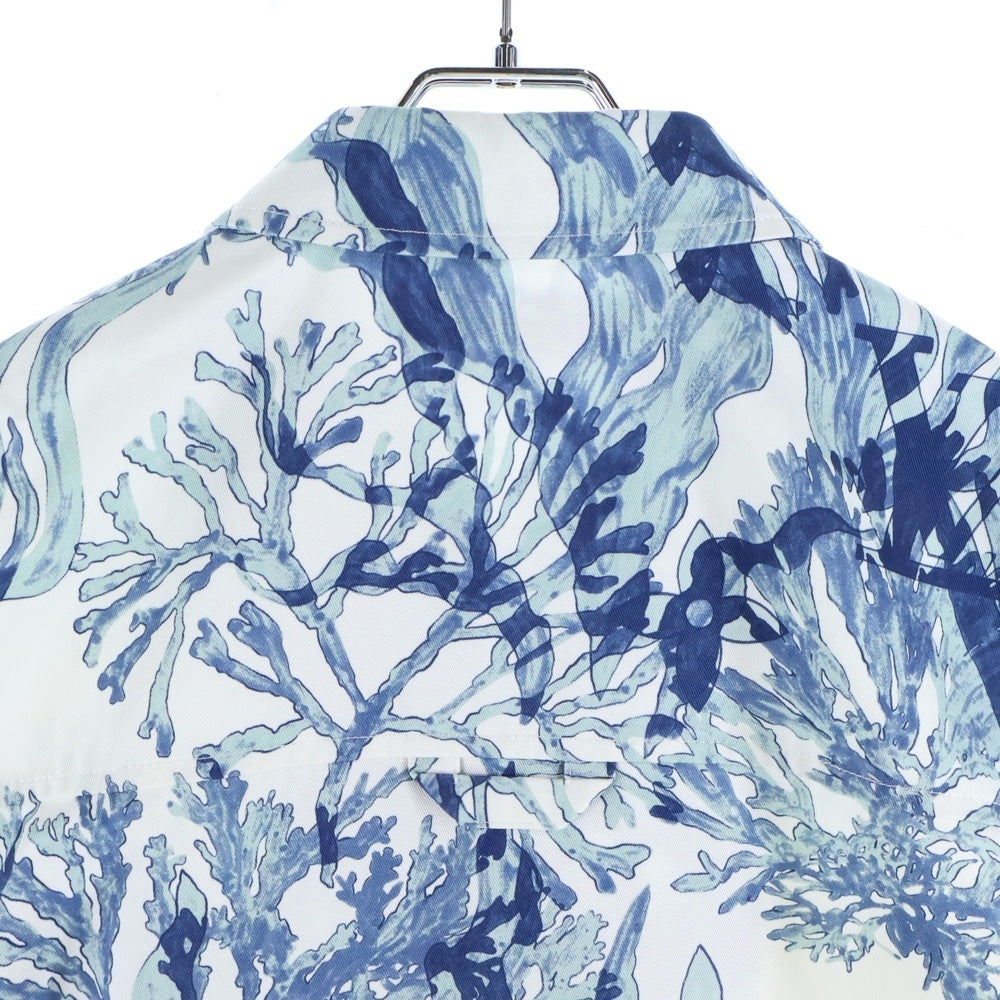 LOUIS VUITTON(ルイヴィトン) 23SS LVロゴプリンテッドコットンオーバー長袖シャツジャケット RM232M 26 HPB25W ホワイト/ブルー