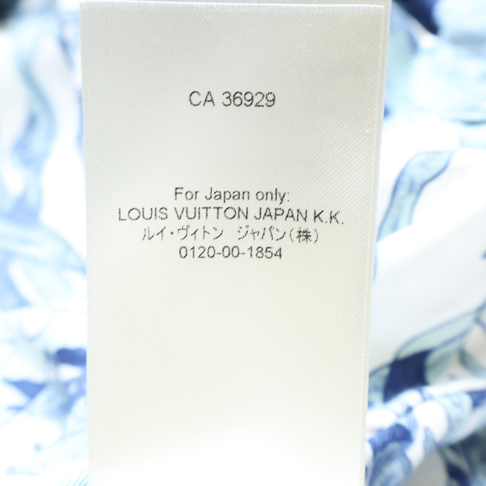 LOUIS VUITTON(ルイヴィトン) 23SS LVロゴプリンテッドコットンオーバー長袖シャツジャケット RM232M 26 HPB25W ホワイト/ブルー