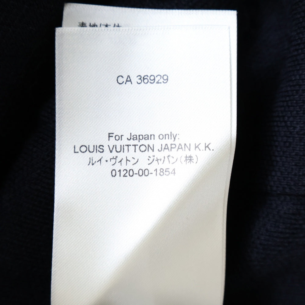 LOUIS VUITTON(ルイヴィトン) 23AW 袖モノグラム ニットテーラードジャケット RM232Q VOR HPN40W ネイビー×ブルー