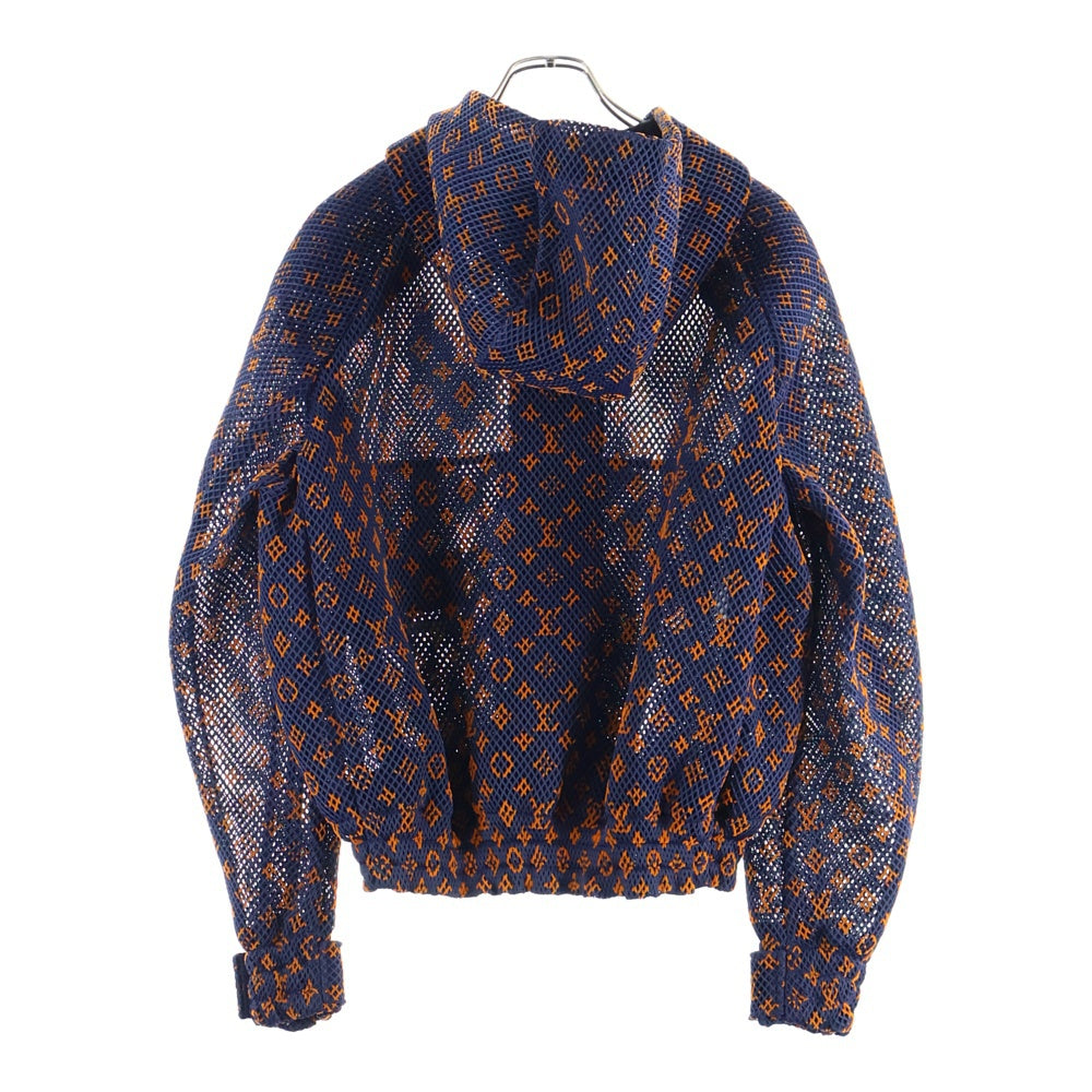 LOUIS VUITTON(ルイヴィトン) 23SS グラディエントモノグラムメッシュジップフーディジャケット RM231Q KD2 HOB40W ネイビー/オレンジ