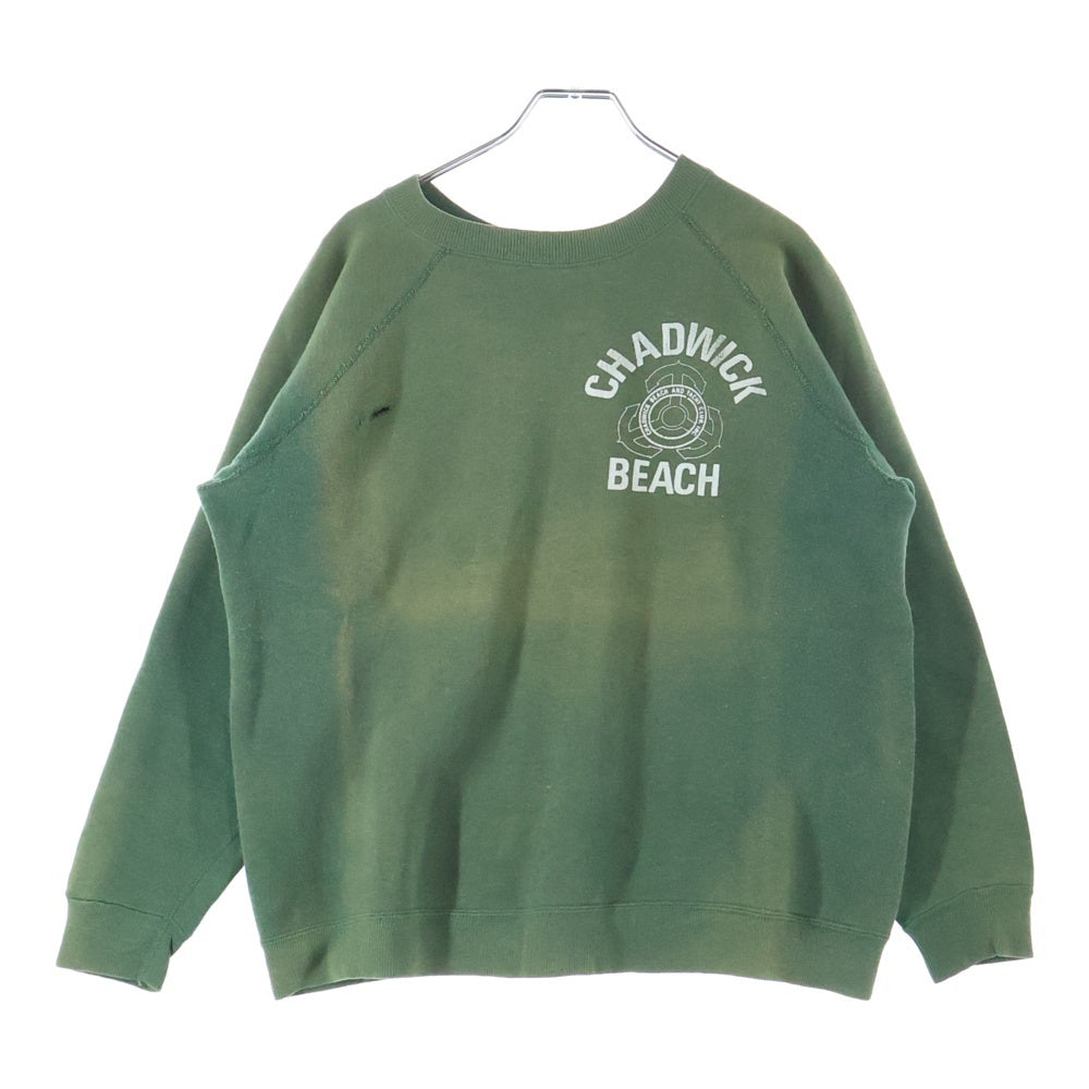 VINTAGE(ヴィンテージ) 50S CHADWICK BEACH PULLOVER SWEAT チャドウィック ビーチ 袖ステッチ貫通 プルオーバー スウェット トレーナー カーキ