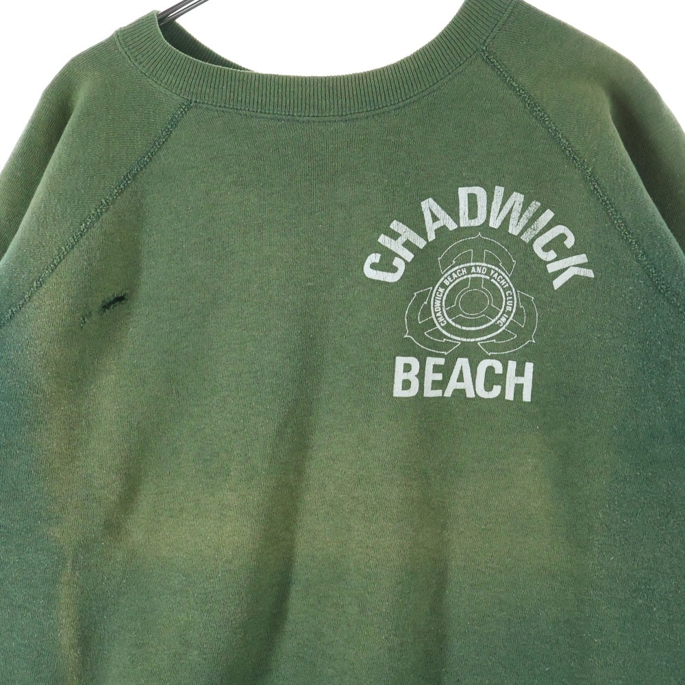 VINTAGE(ヴィンテージ) 50S CHADWICK BEACH PULLOVER SWEAT チャドウィック ビーチ 袖ステッチ貫通 プルオーバー スウェット トレーナー カーキ