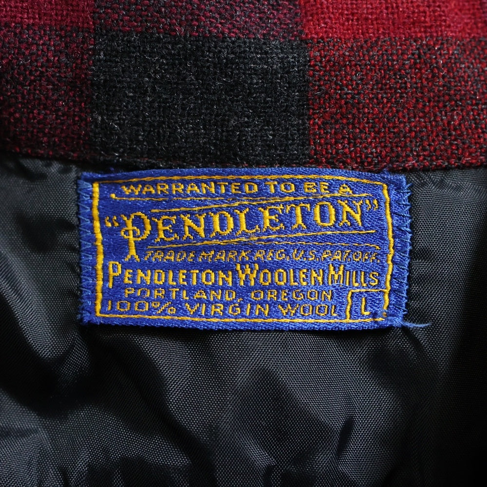 PENDLETON(ペンドルトン) 60S VNTAGE WOOL L/S CHECK SHIRT ヴィンテージ ウール チェック 長袖シャツ レッド/ブラック