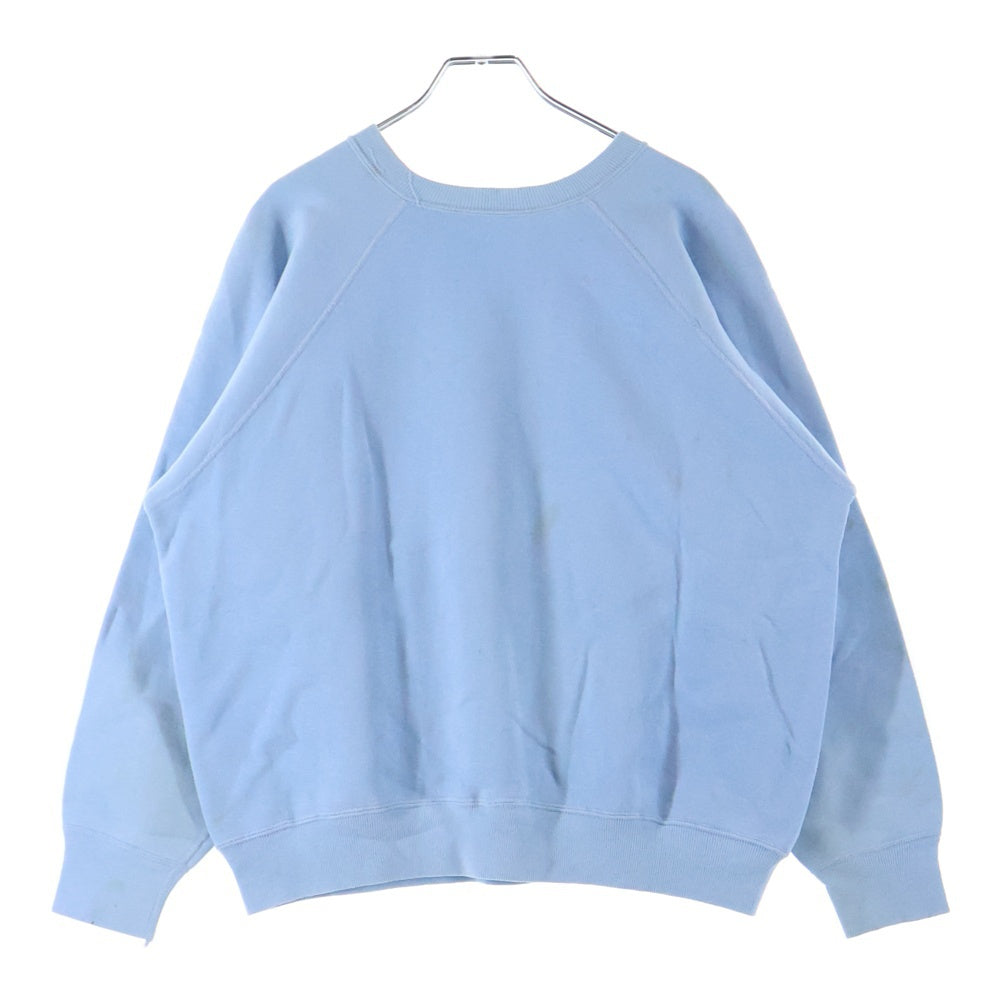 VINTAGE(ヴィンテージ) 50S ST. LAWRENCE UNIVERSITY PULLOVER FLOCKY SWEAT セントローレンス カレッジロゴ フロッキー プルオーバー スウェット トレーナー ブルー