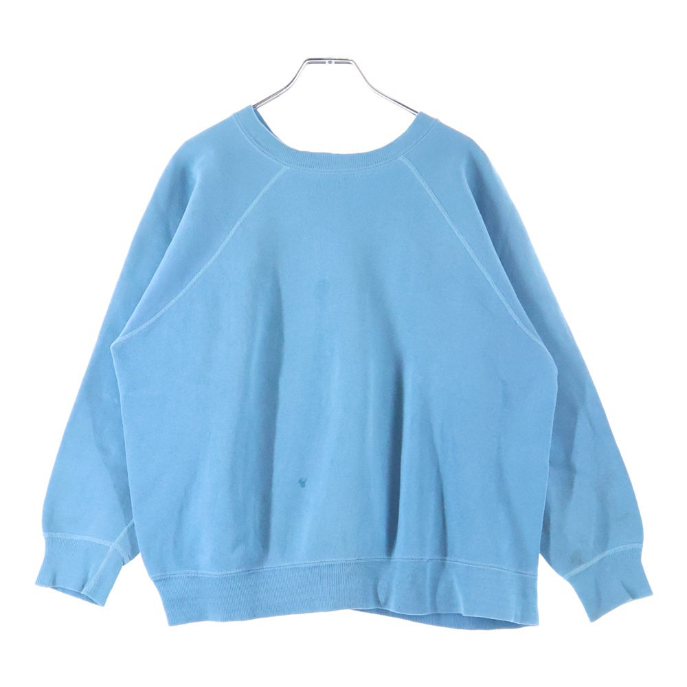 VINTAGE(ヴィンテージ) 50S PULLOVER SWEAT ラグラン 袖ステッチ貫通 プルオーバー スウェット トレーナー ブルー