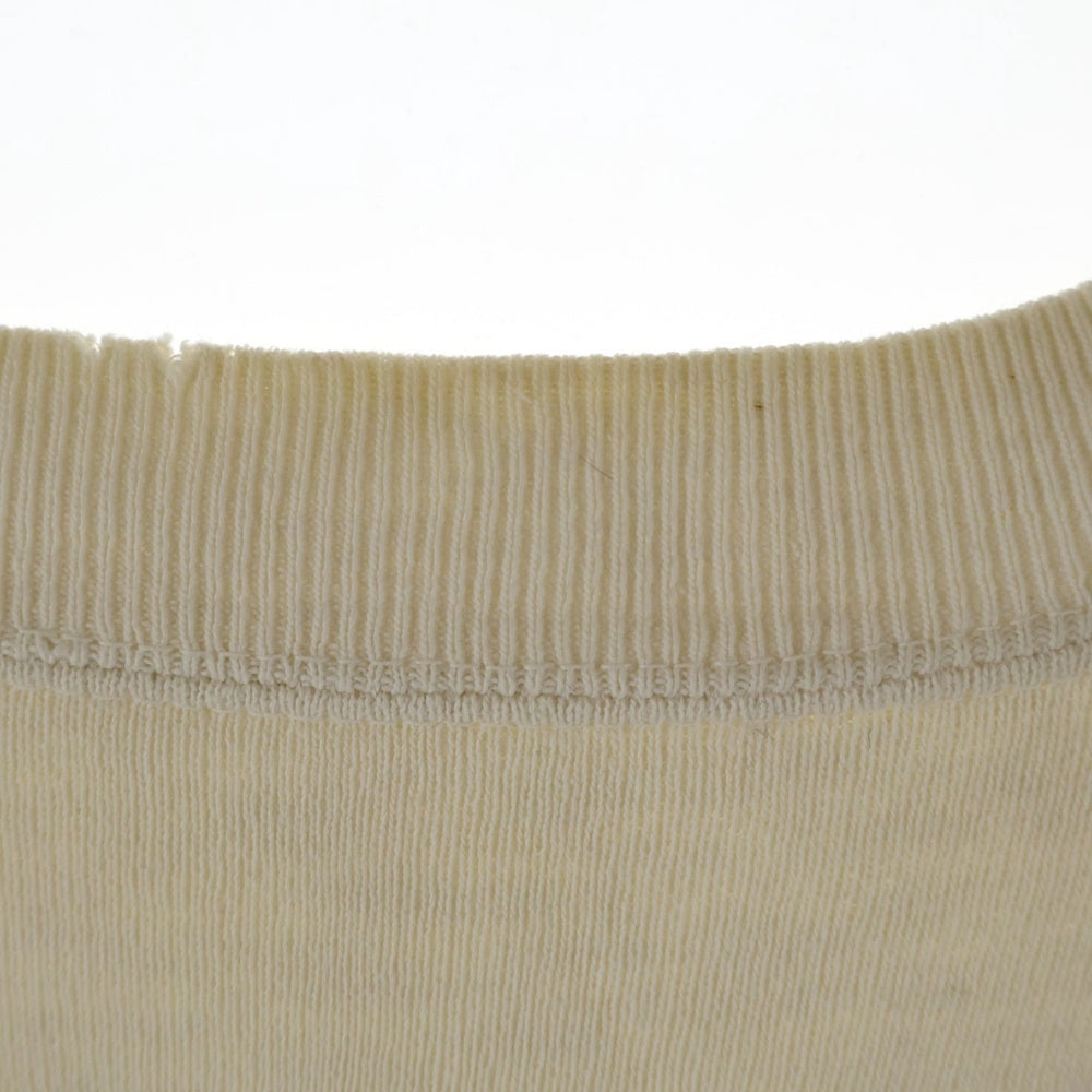VINTAGE(ヴィンテージ) 50S OHIO STATE UNIVERSITY PULLOVER SWEAT オハイオ カレッジロゴ ラグラン 袖ステッチ貫通 プルオーバー スウェット トレーナーホワイト