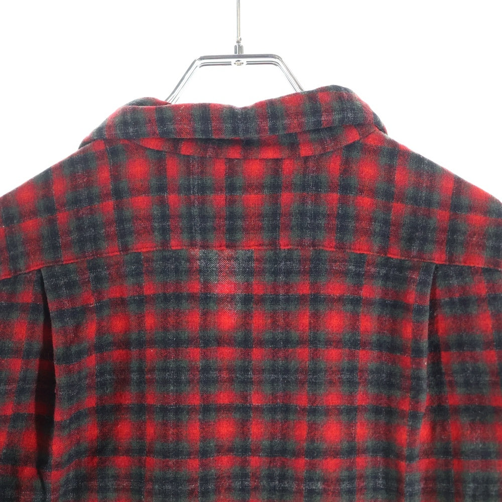 PENDLETON(ペンドルトン) 50S VNTAGE WOOL L/S CHECK SHIRT ヴィンテージ ウール チェック 長袖シャツ レッド/ブラック