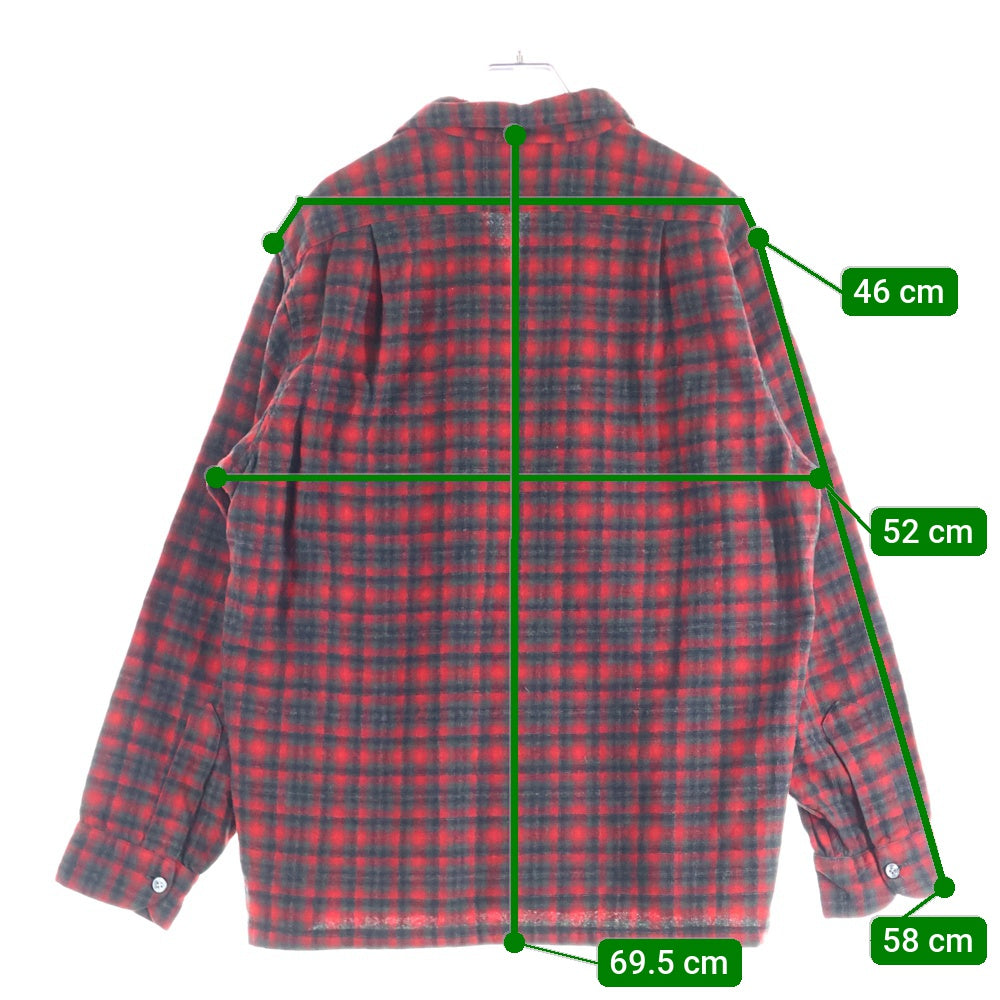 PENDLETON(ペンドルトン) 50S VNTAGE WOOL L/S CHECK SHIRT ヴィンテージ ウール チェック 長袖シャツ レッド/ブラック