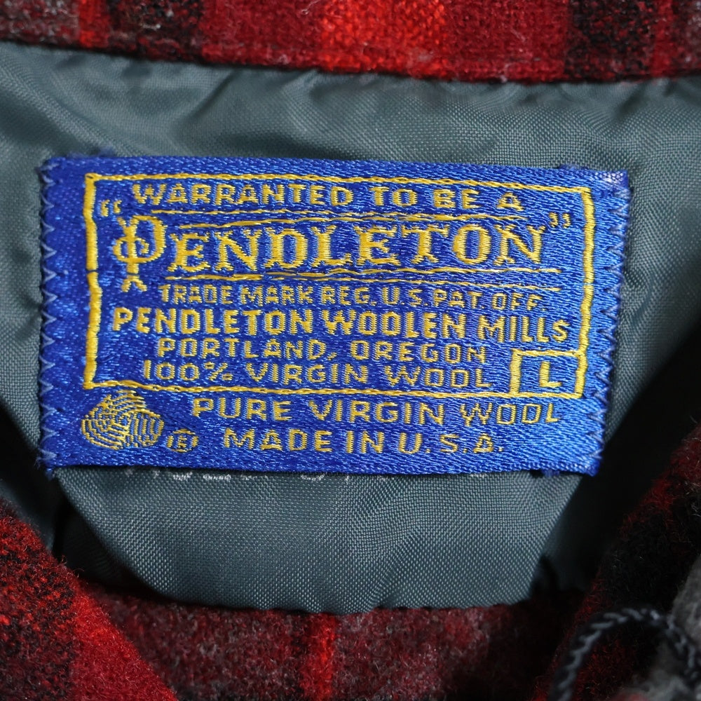 PENDLETON(ペンドルトン) 60S VNTAGE WOOL L/S CHECK SHIRT ヴィンテージ ウール チェック 長袖シャツ レッド/グレー/ブラック