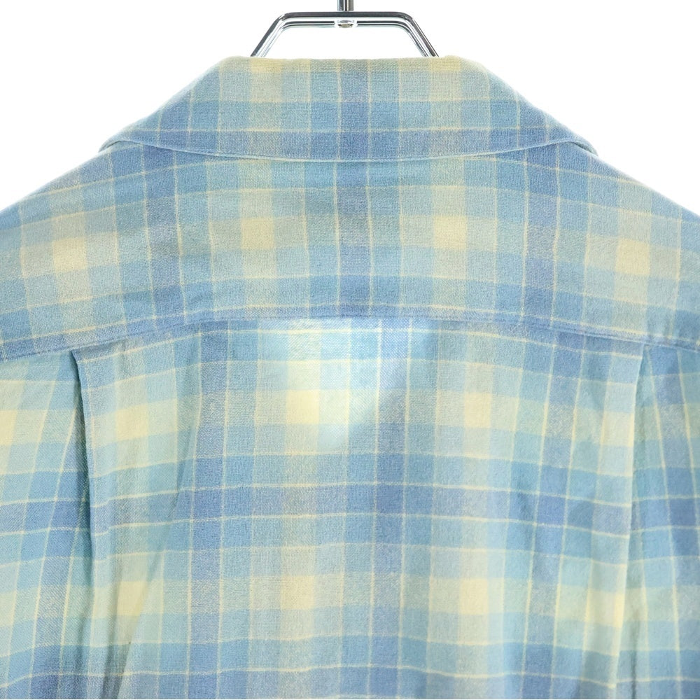 PENDLETON(ペンドルトン) 50S VNTAGE WOOL L/S CHECK SHIRT ヴィンテージ ウール チェック 長袖シャツ ブルー/ブラウン