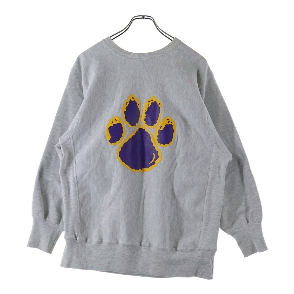 CHAMPION(チャンピオン) 90S REVERSE WEAVE UNIVERSITY AT ALBANY PULLOVER SWEAT 刺繍タグ 猫の手 リバースウィーズ プルオーバー スウェット トレーナー グレー