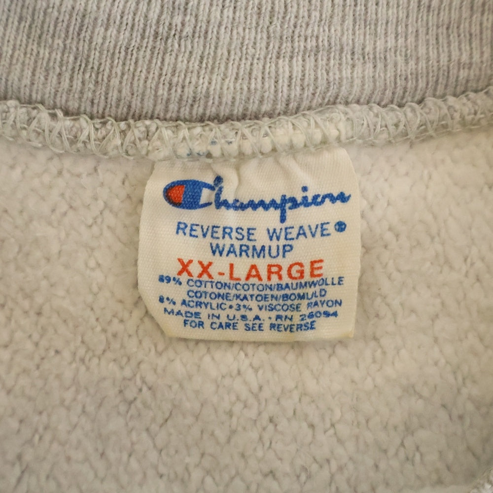 CHAMPION(チャンピオン) 80S REVERSE WEAVE BOSTON UNIVERSITY PULLOVER SWEAT リバースウィーブ ボストン トリコタグ後期 裏起毛 染み込み プルオーバー スウェット トレーナー グレー