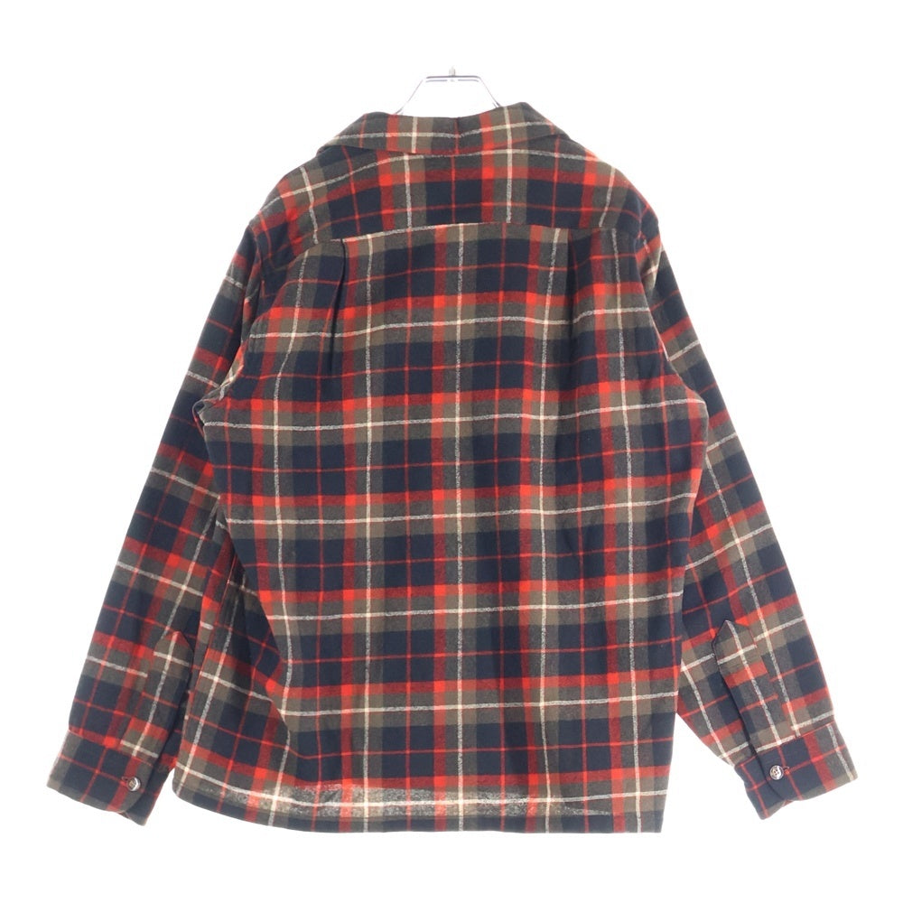 PENDLETON(ペンドルトン) 50S VNTAGE WOOL L/S CHECK SHIRT ヴィンテージ ウール チェック 長袖シャツ レッド/ブラウン/ブラック