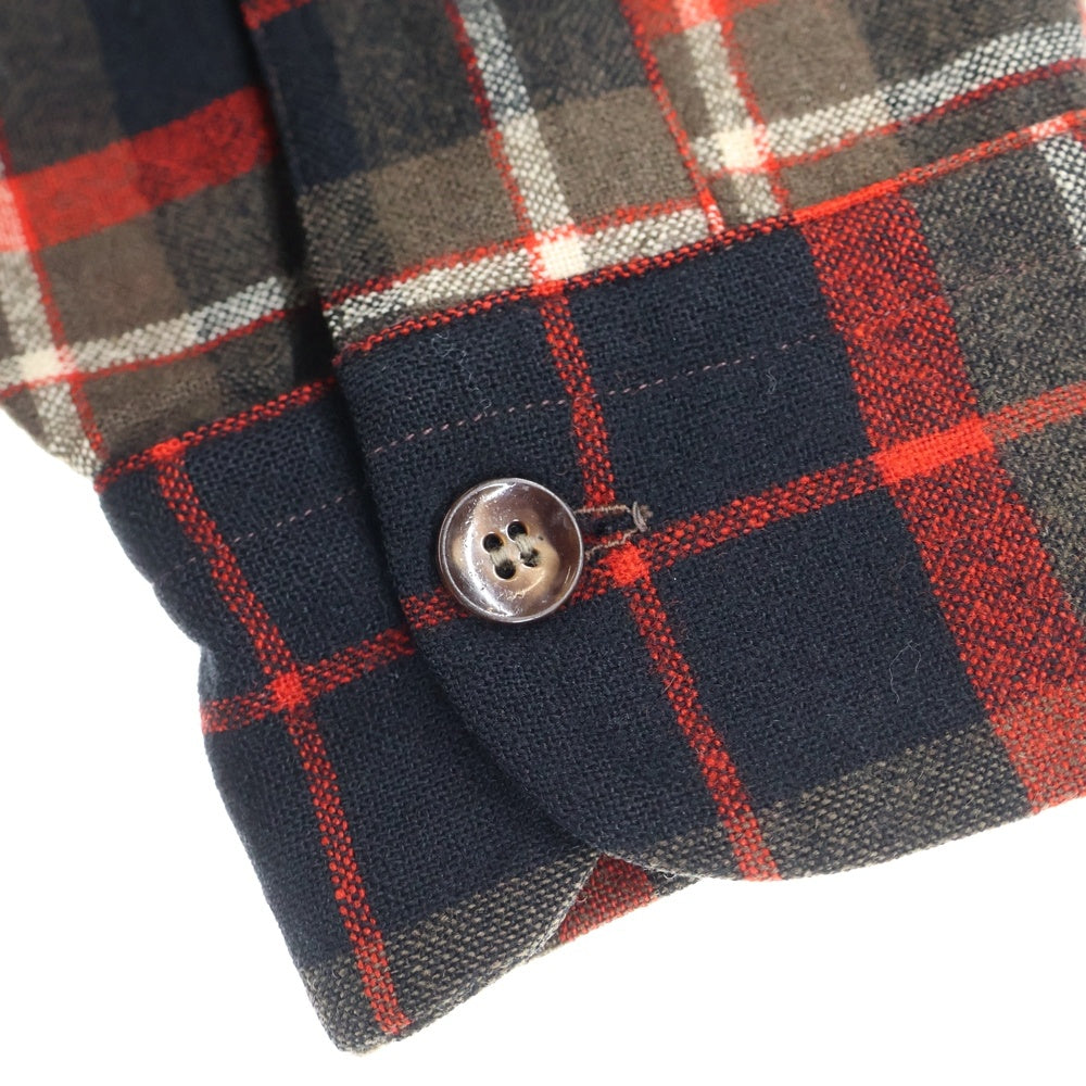 PENDLETON(ペンドルトン) 50S VNTAGE WOOL L/S CHECK SHIRT ヴィンテージ ウール チェック 長袖シャツ レッド/ブラウン/ブラック