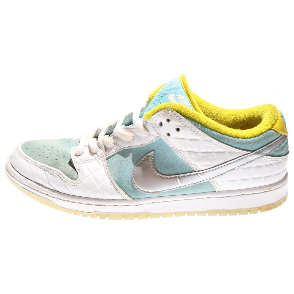 NIKE(ナイキ) × FTC フットザコーチャー SB DUNK LOW ダンク ロウ ローカット スニーカー ブルー/ホワイト/イエロー US10/28cm DH7687-400