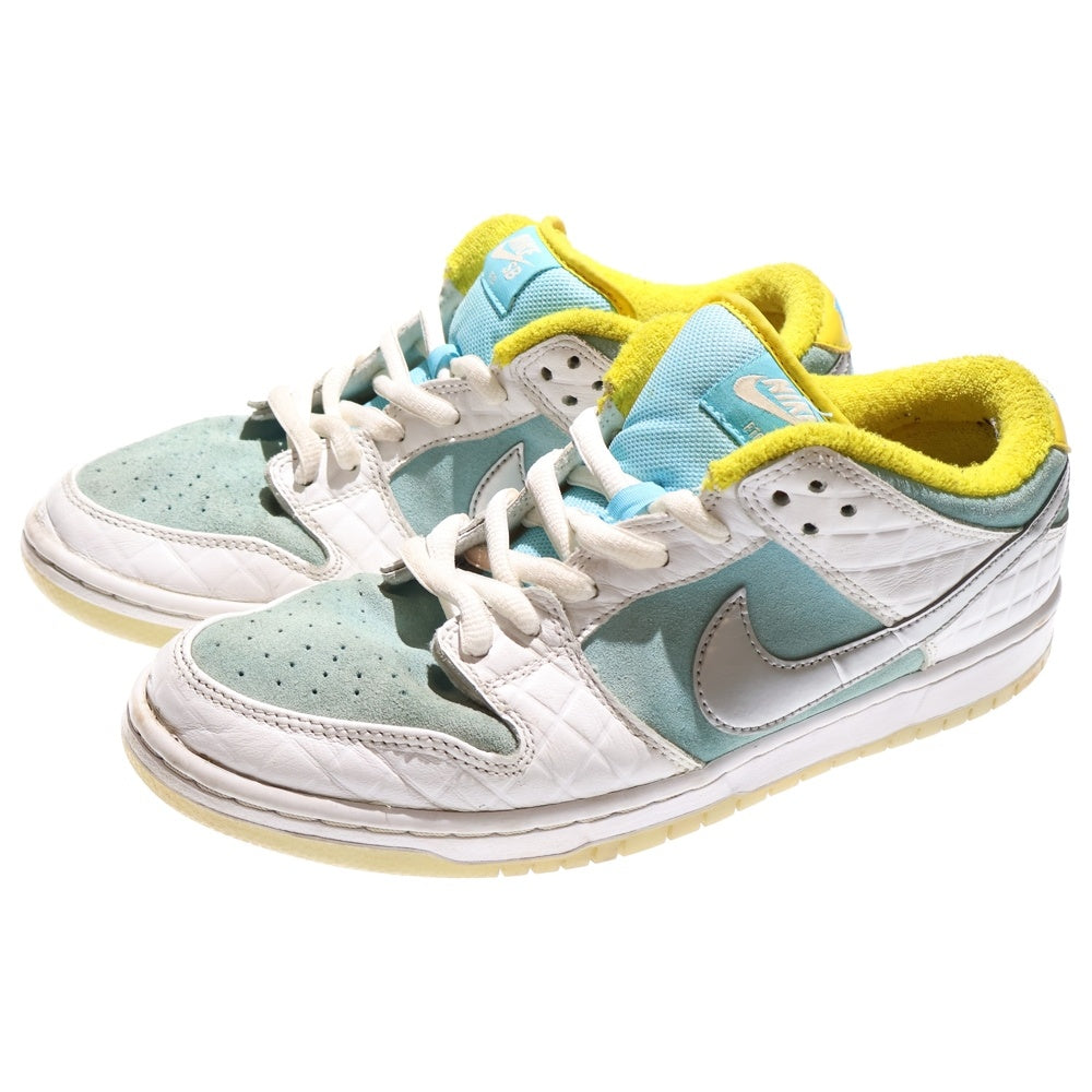 NIKE(ナイキ) × FTC フットザコーチャー SB DUNK LOW ダンク ロウ ローカット スニーカー ブルー/ホワイト/イエロー US10/28cm DH7687-400