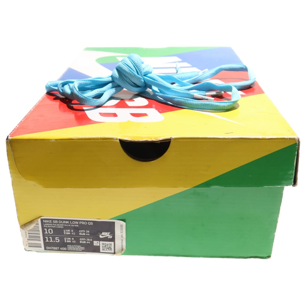 NIKE(ナイキ) × FTC フットザコーチャー SB DUNK LOW ダンク ロウ ローカット スニーカー ブルー/ホワイト/イエロー US10/28cm DH7687-400