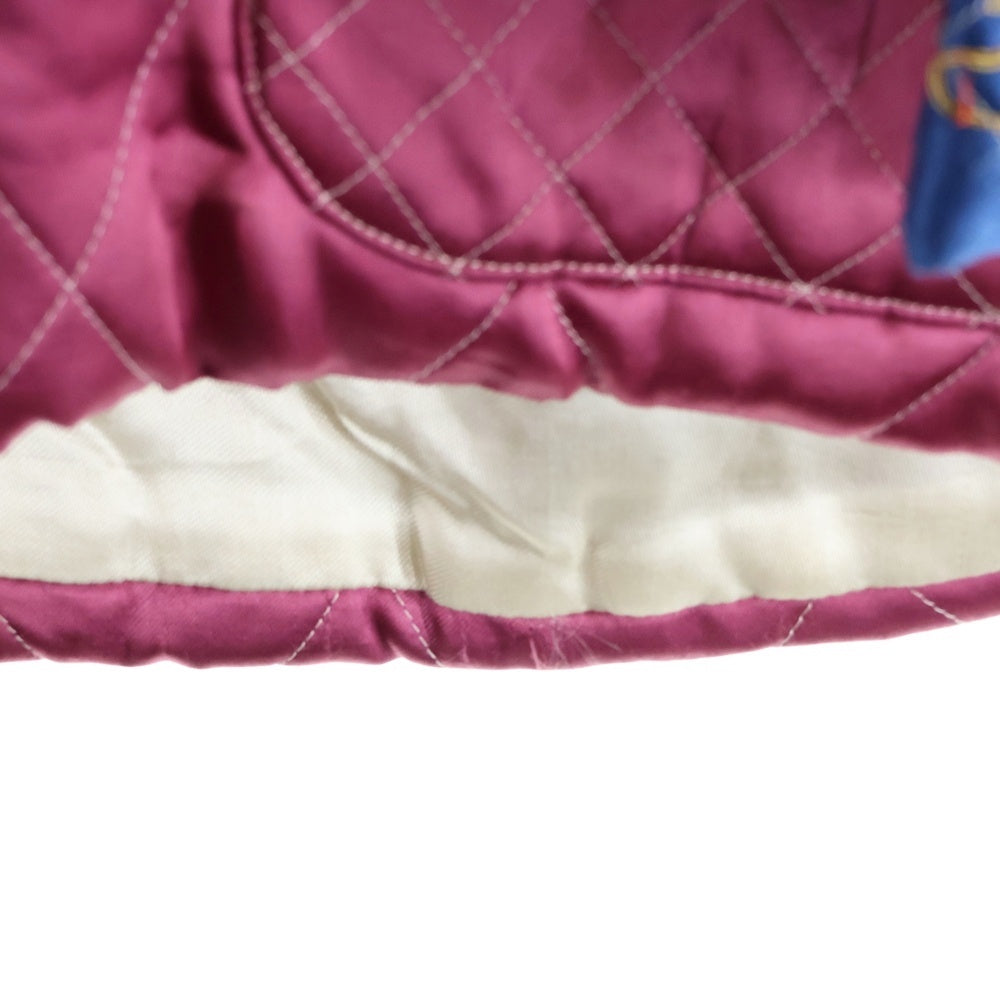 VINTAGE(ヴィンテージ) 40S GUILTING SUKA GOWN JACKET DRAGON 龍 刺繍 スカガウン ブルー/ボルドー