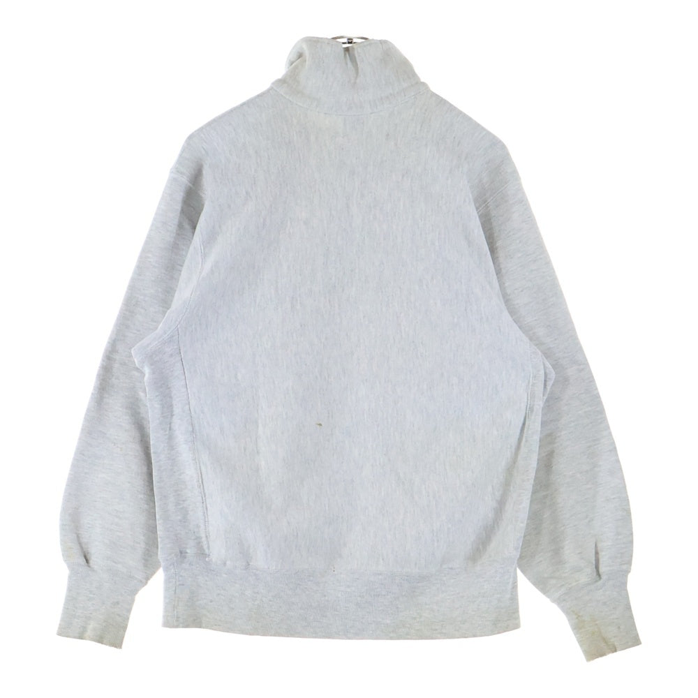 CHAMPION(チャンピオン) 80-90s REVERSE WEAVE WHEATON COLLEGE ハーフスナップボタン C刻印 スウェットトレーナー 長袖 グレー