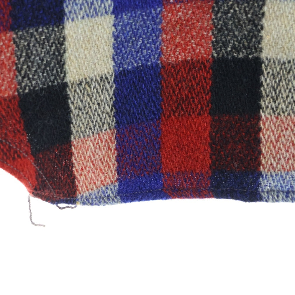 VINTAGE(ヴィンテージ) JOEMCCOY OUTDOORSMEN SPORTSWEAR チェック柄 ヘビー長袖シャツ Lot11 レッド/ブルー