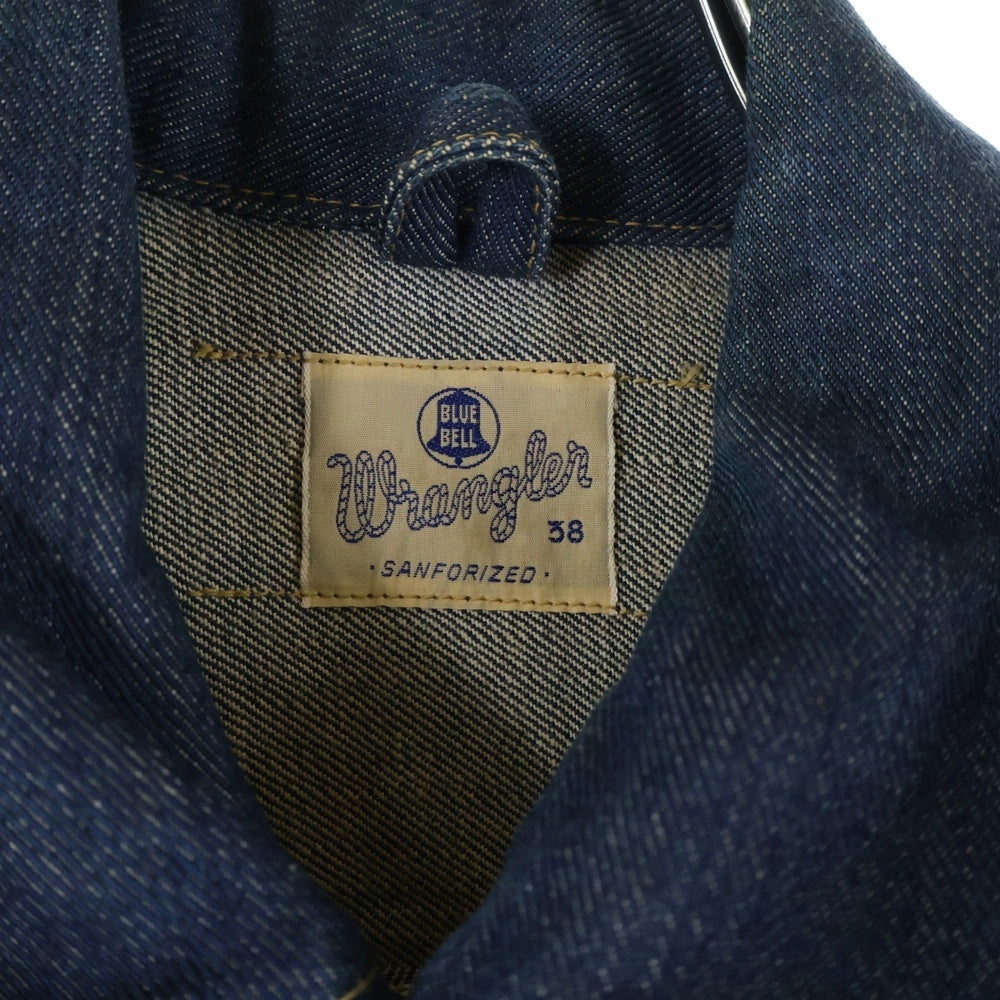 Wrangler(ラングラー) 11MJZ 復刻モデル W9511 ジップアップデニムジャケット インディゴ