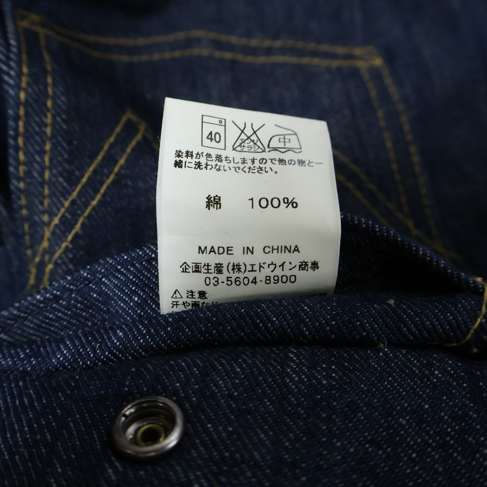 Wrangler(ラングラー) 11MJZ 復刻モデル W9511 ジップアップデニムジャケット インディゴ