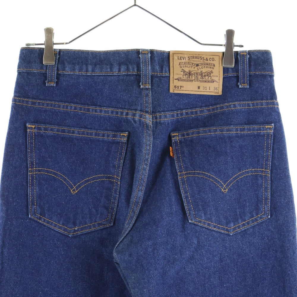 Levi's(リーバイス) 90s 517 ボタン裏515 オレンジタブ フレアカットデニムパンツ ブルー USA製