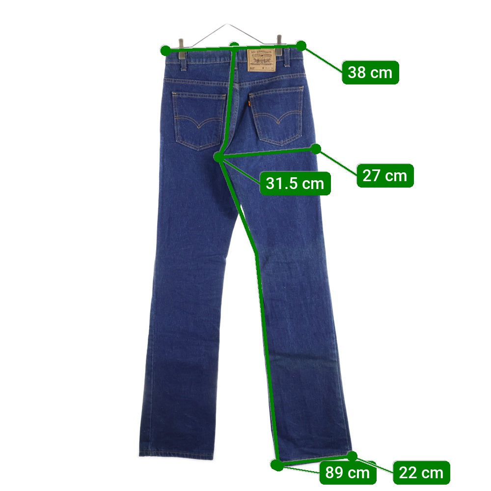 Levi's(リーバイス) 90s 517 ボタン裏515 オレンジタブ フレアカットデニムパンツ ブルー USA製