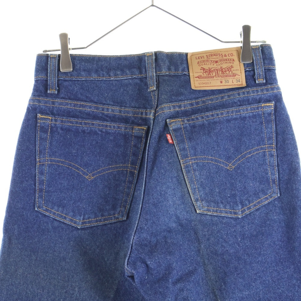 Levi's(リーバイス) 90s 510 510-0217 ボタン裏525 USA製 スリムフィットストレートデニムパンツ インディゴブルー