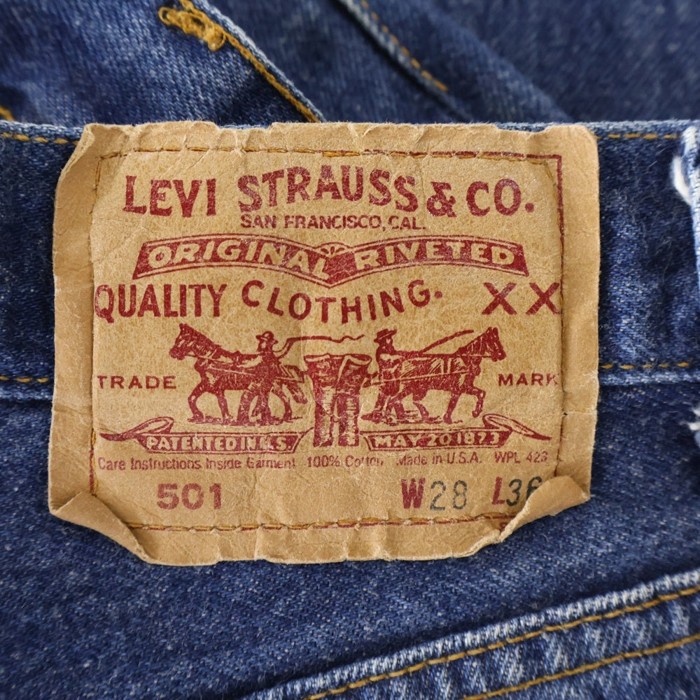 Levi's(リーバイス) 90s 501 501-5900 ボタン裏552 USA製 ストレートデニムパンツ ブルー