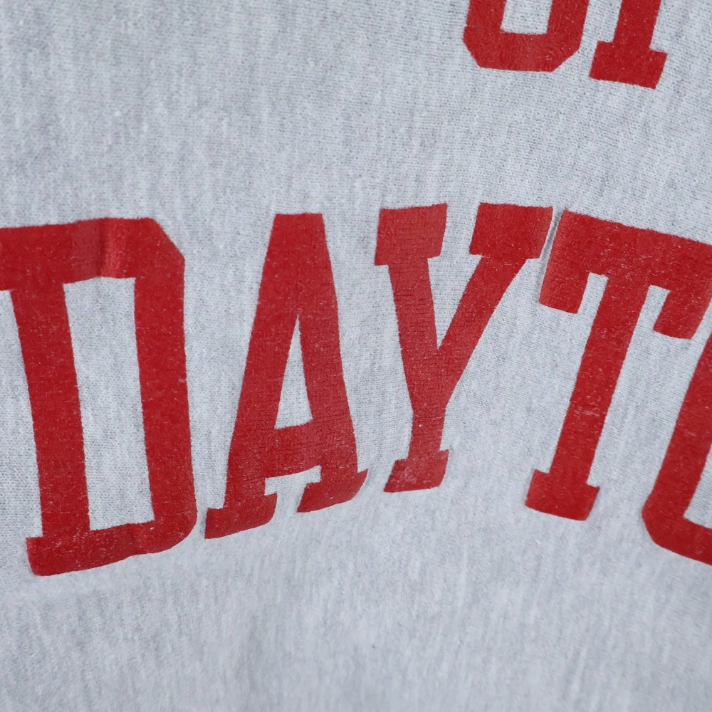 CHAMPION(チャンピオン) 90S REVERSE WEAVE UNIVERSITY OF DAYTON SWEAT リバースウィーブ デイトン カレッジ 3段 プリント 刺繍タグ スウェット グレー