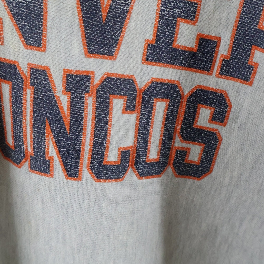 CHAMPION(チャンピオン) 90S REVERSE WEAVE DENVER BRONCOS NFL SWEAT リバースウィーブ デンバーブロンコス プリント 刺繍タグ スウェット グレー