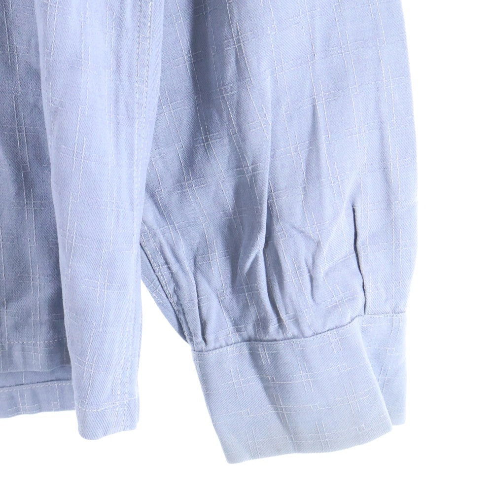 VINTAGE(ヴィンテージ) 50S SPORTSMAN CHECK L/S SHIRT スポーツマン フラップポケット 刺繍 長袖シャツ カスリ柄 ブルー