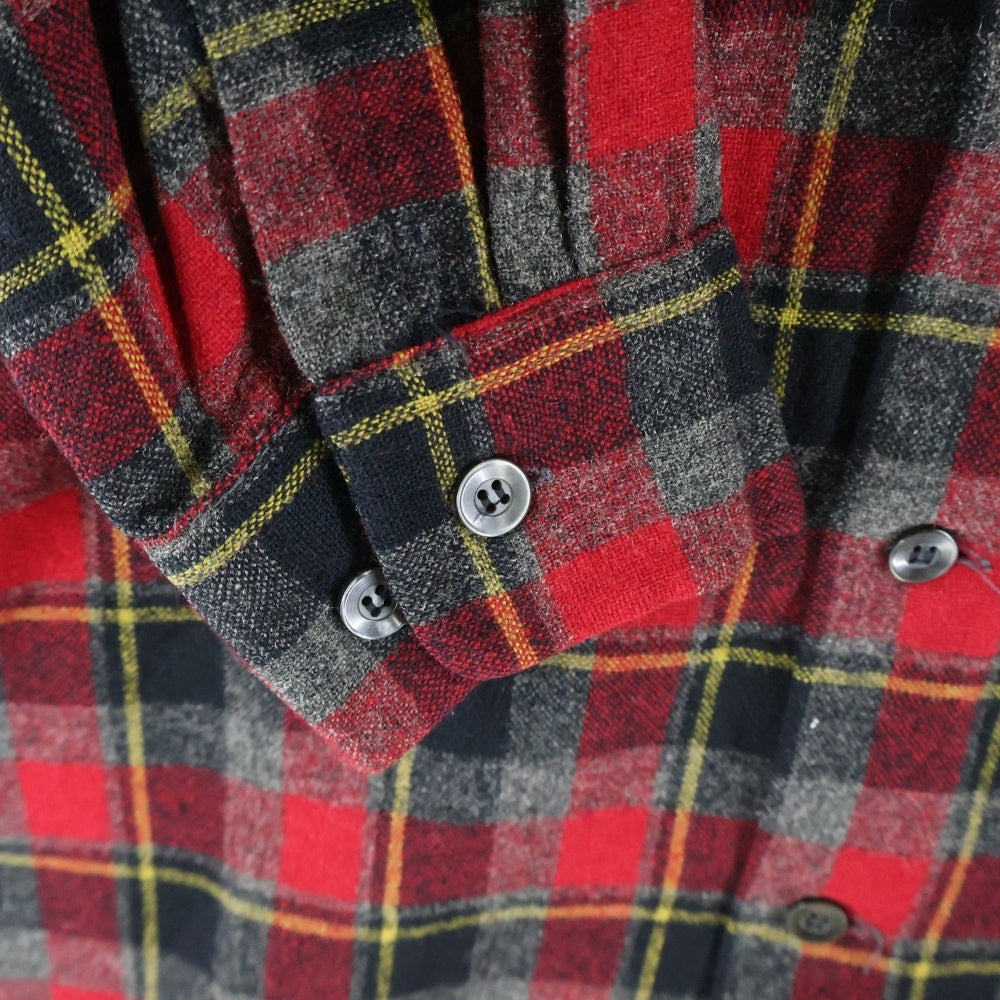 VINTAGE(ヴィンテージ) 50S AMANA WOOL L/S SHIRT アマナ ウール 長袖シャツ レッド/ブラック/イエロー