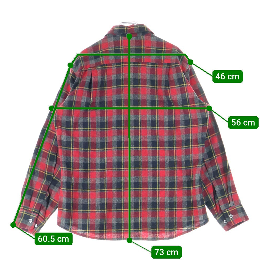 VINTAGE(ヴィンテージ) 50S AMANA WOOL L/S SHIRT アマナ ウール 長袖シャツ レッド/ブラック/イエロー