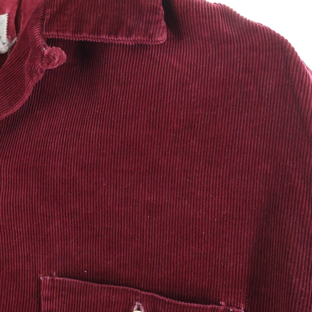 VINTAGE(ヴィンテージ) 40-50S BRENT CORDUROY L/S SHIRT ブレント コーデュロイ シャツ レッド