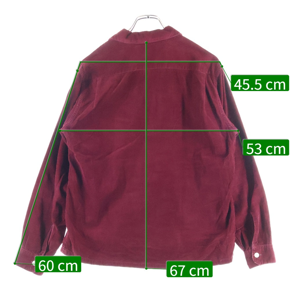 VINTAGE(ヴィンテージ) 40-50S BRENT CORDUROY L/S SHIRT ブレント コーデュロイ シャツ レッド
