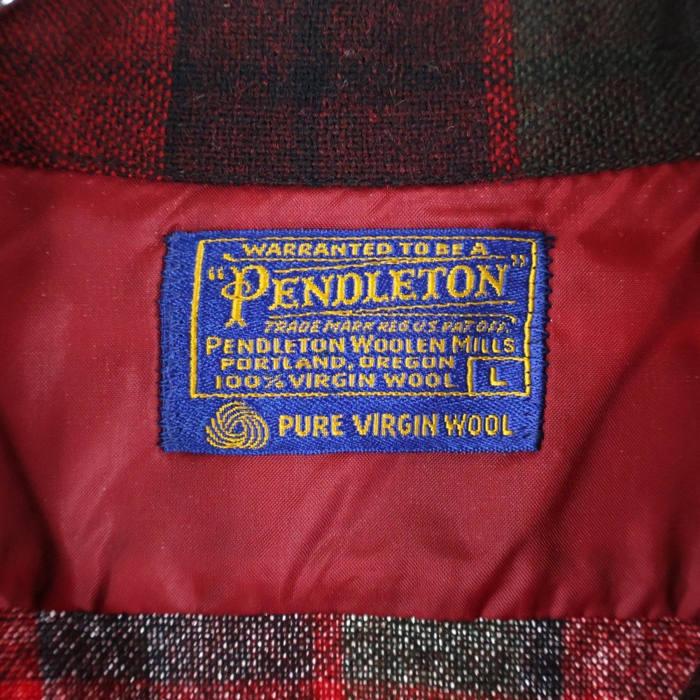 PENDLETON(ペンドルトン) 60S VINTAGE WOOL L/S CHECK SHIRT ヴィンテージ ウール 長袖シャツ レッド/ブラック