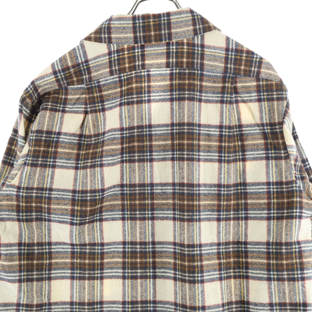 PENDLETON(ペンドルトン) 70S VINTAGE WOOL L/S CHESK SHIRT ヴィンテージ ウール 長袖シャツ ブラウン/ネイビー