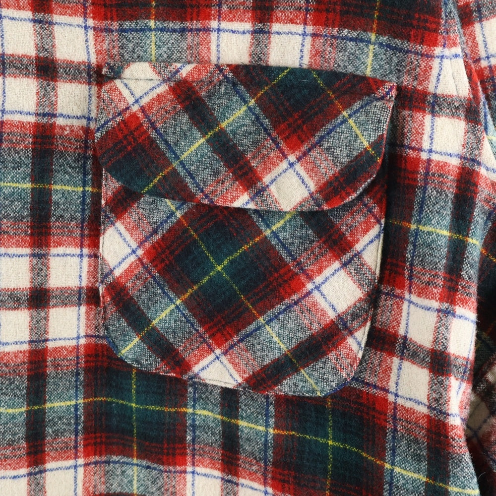PENDLETON(ペンドルトン) 70S VINTAGE WOOL L/S CHECK SHIRT ヴィンテージ ウール 長袖シャツ レッド/グリーン/ネイビー