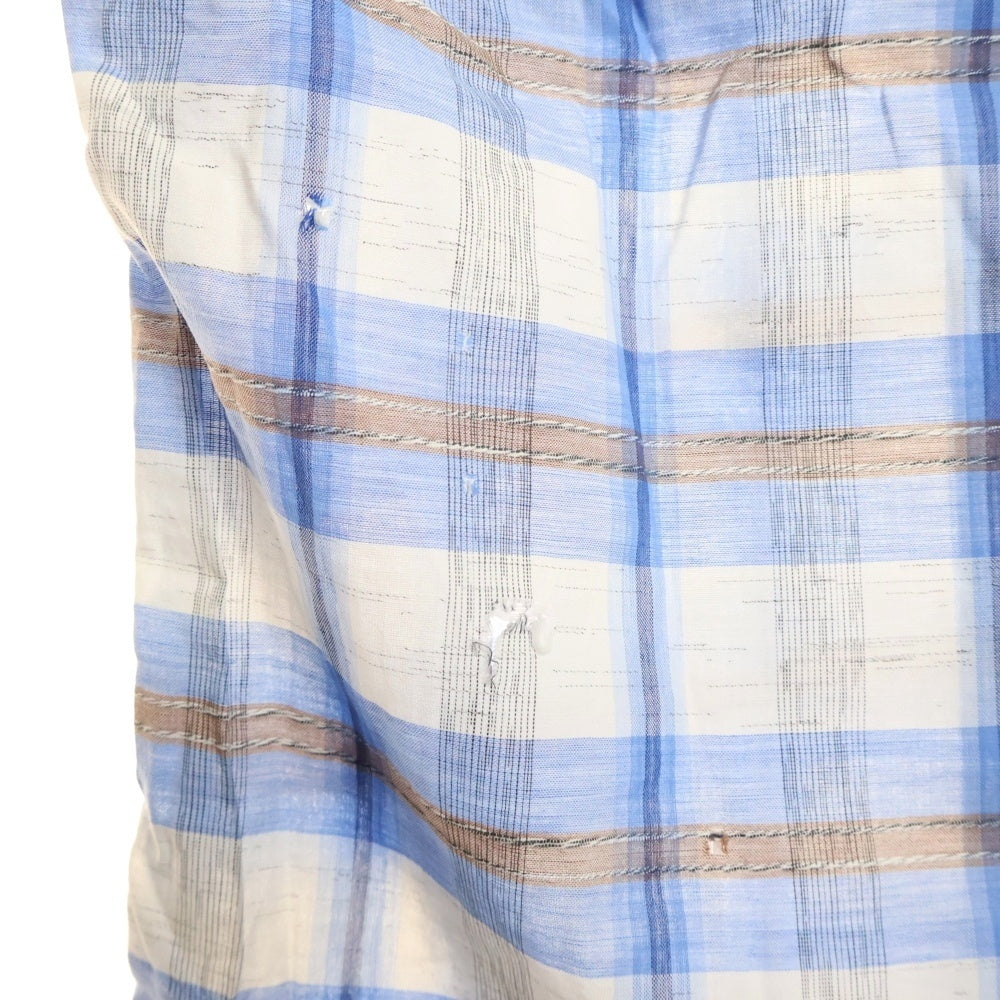 VINTAGE(ヴィンテージ) 60s Archdale Fashions オープンカラー 半袖シャツ ブルー/ホワイト