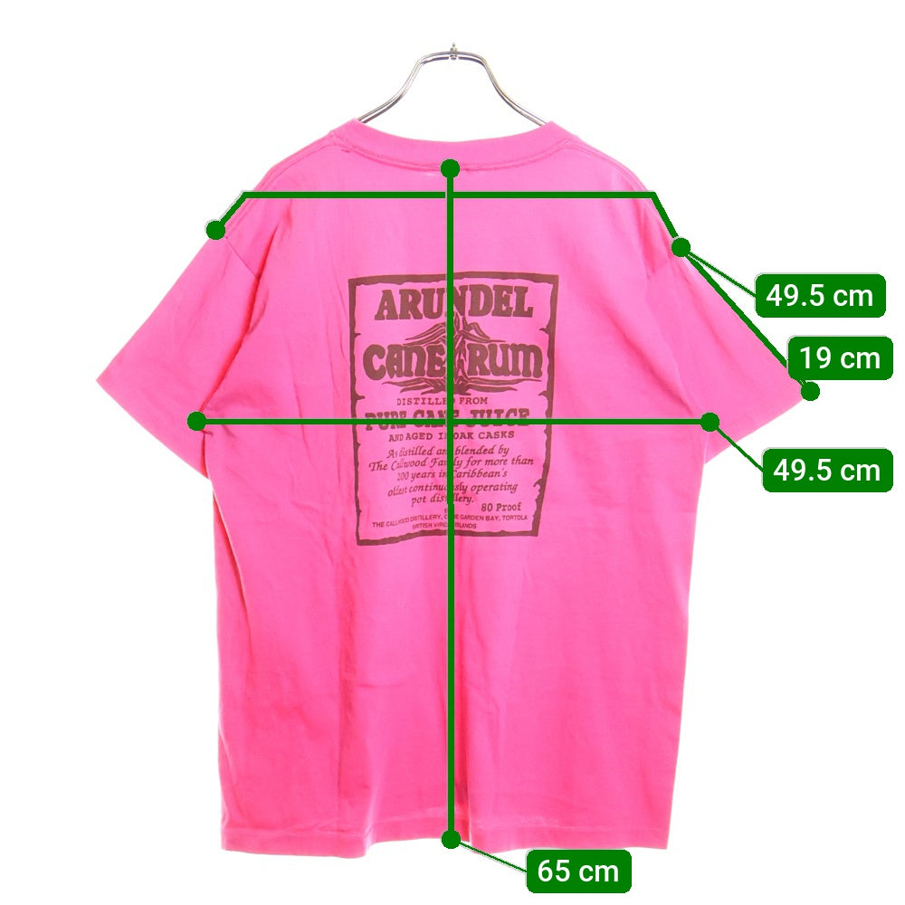VINTAGE(ヴィンテージ) 80s CANE GARDEN BAY TEE プリント半袖Tシャツ ピンク